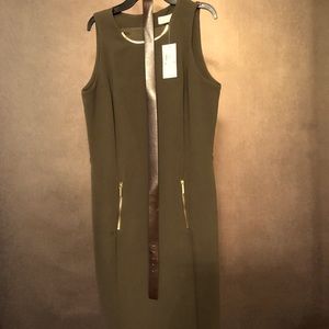 Michael Kors  Rich Olive Sleeveless dress